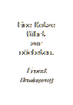 Textfeld: Eine Katze
fhrt
zur
nchsten.

Ernest
Hemingway
