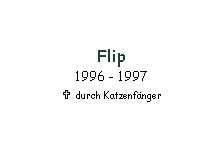 Textfeld: Flip
1996 - 1997
V durch Katzenfnger
